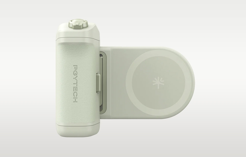 Telefono laikiklis - PGYTECH MagCam 2 Bluetooth Grip 3000mAh mėtų žalia aprašymas - Prekės nuotrauka