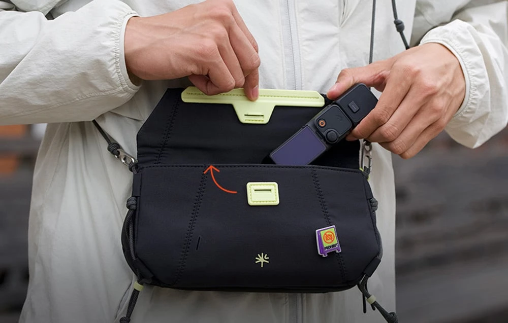 PGYTECH OneGo Pocket Sling Shoulder Photo Bag juodos spalvos aprašymas - Prekės nuotrauka PGYTECH OneGo Pocket Sling Shoulder Photo Bag juodos spalvos aprašymas - Prekės nuotrauka