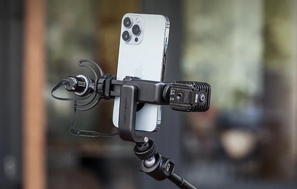 Telefono laikiklis PGYTECH su 1/4" ir šaltuoju batu aprašymas - Prekės nuotrauka Telefono laikiklis PGYTECH su 1/4" ir šaltuoju batu aprašymas - Prekės nuotrauka