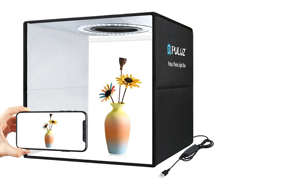 Fotostudija Puluz 30cm LED 24-26lm (PU5032B) aprašymas - Prekės nuotrauka Fotostudija Puluz 30cm LED 24-26lm (PU5032B) aprašymas - Prekės nuotrauka