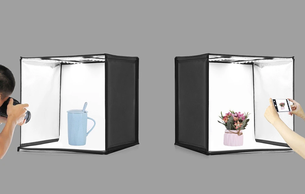 Fotostudija Puluz 40cm LED 2400 liumenų aprašymas - Prekės nuotrauka Fotostudija Puluz 40cm LED 2400 liumenų aprašymas - Prekės nuotrauka