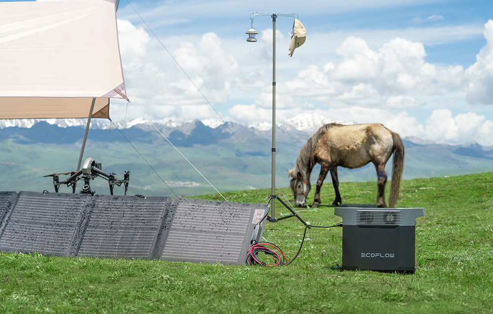 Ecoflow fotovoltinė plokštė 110 W elektrinei aprašymas - Prekės nuotrauka