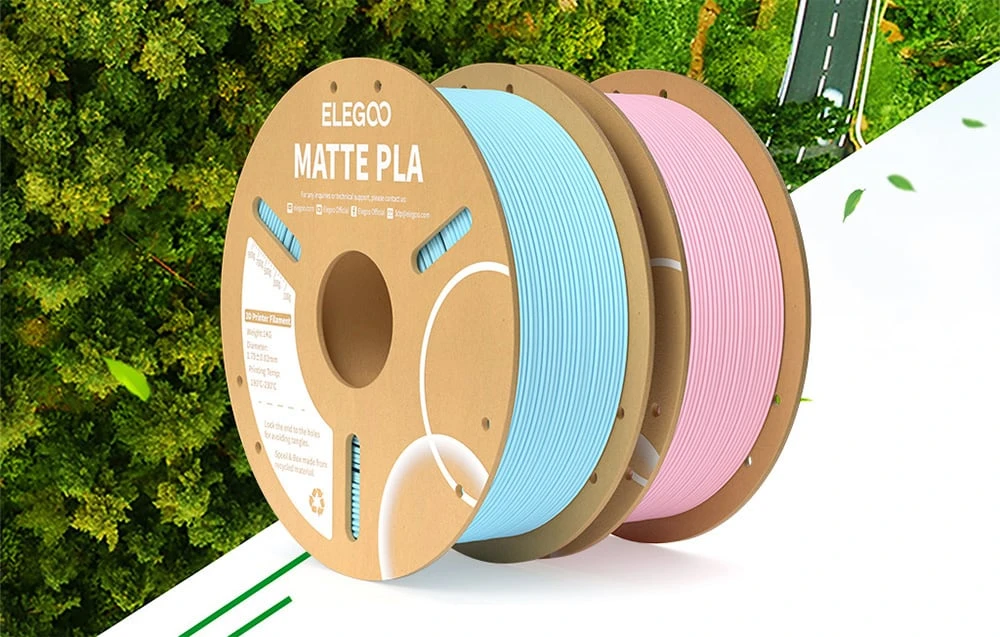 PLA Matte ELEGOO Filament baltos spalvos aprašymas - Prekės nuotrauka