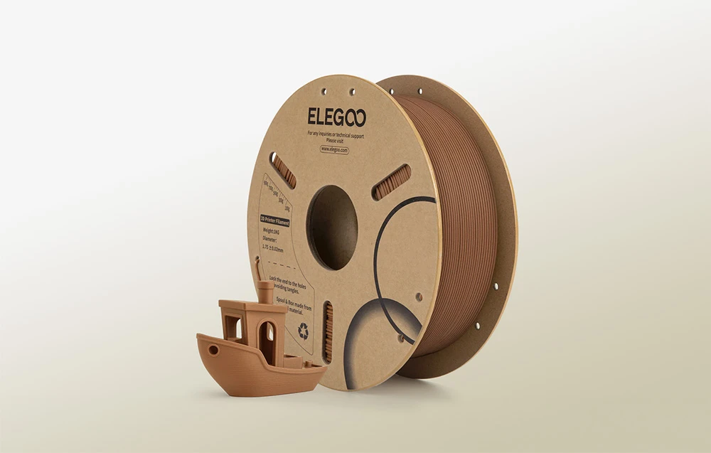Elegoo PLA Wood filamentas (Indian oak) aprašymas - Prekės nuotrauka Elegoo PLA Wood filamentas (Indian oak) aprašymas - Prekės nuotrauka