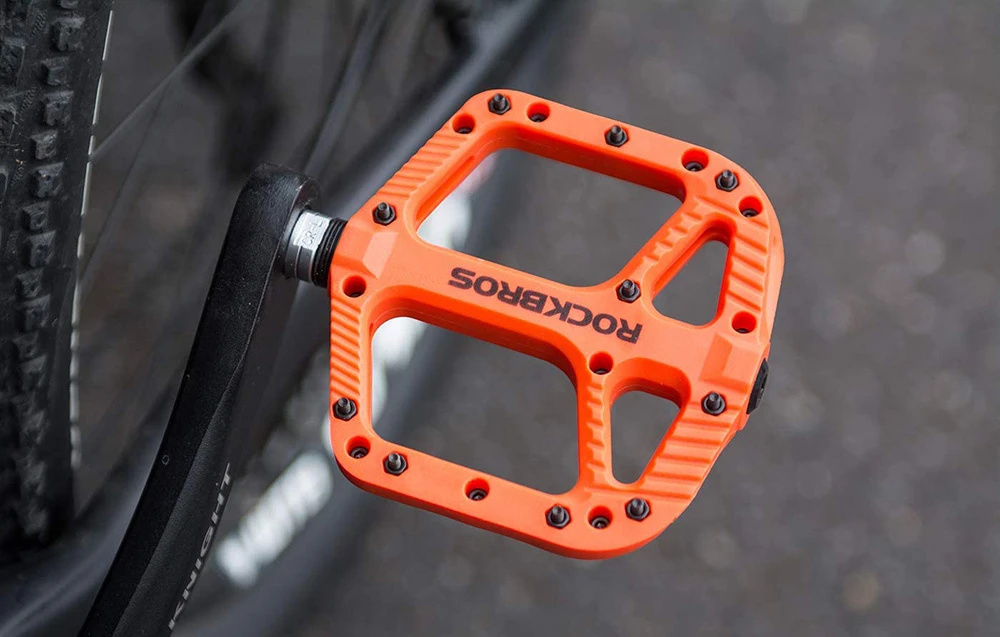 Rockbros 2018-12AOR platforminiai pedalai (oranžiniai) aprašymas - Prekės nuotrauka