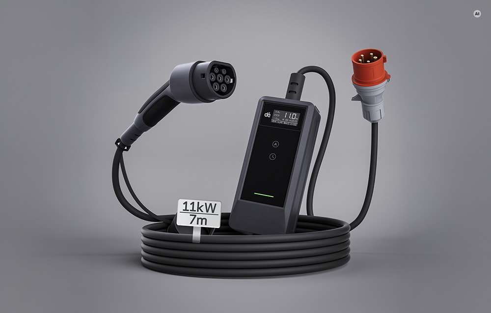 Nešiojamas Elektromobilių Įkroviklis - DEPOW deM2D11B10 11 kW 7 m aprašymas - Prekės nuotrauka