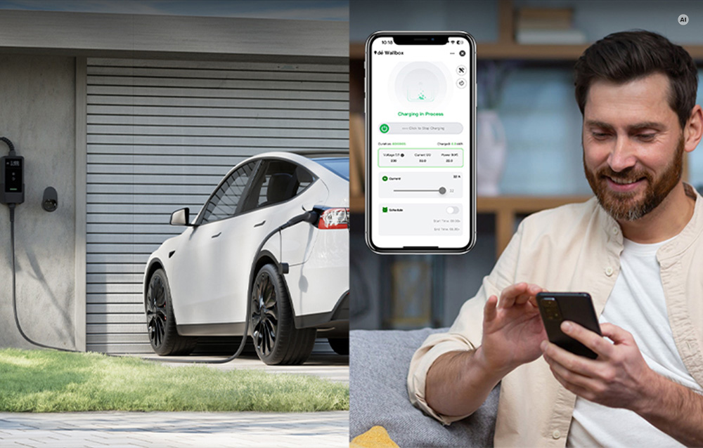 Nešiojamas elektromobilio įkroviklis - DEPOW deM2D22B7D_DL 22 kW 7 m aprašymas - Prekės nuotrauka
