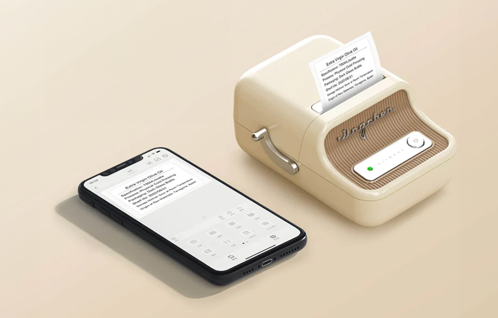 portable label printer-niimbot-b21-cream
