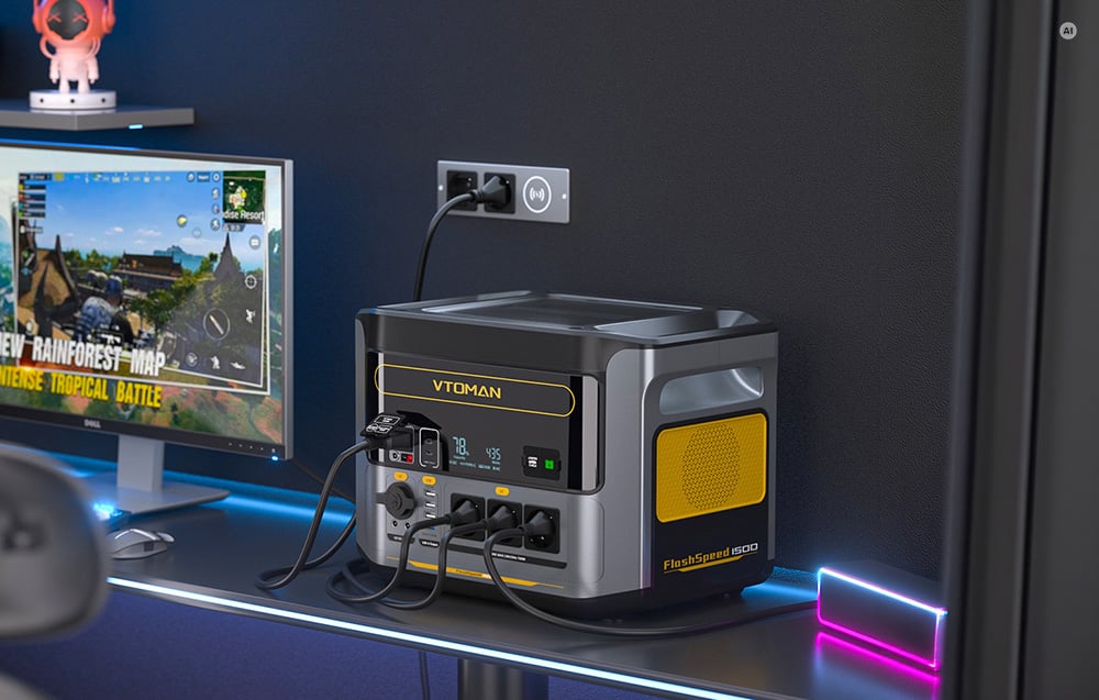 Portable Power Station VTOMAN FlashSpeed1500 1500W aprašymas - Prekės nuotrauka