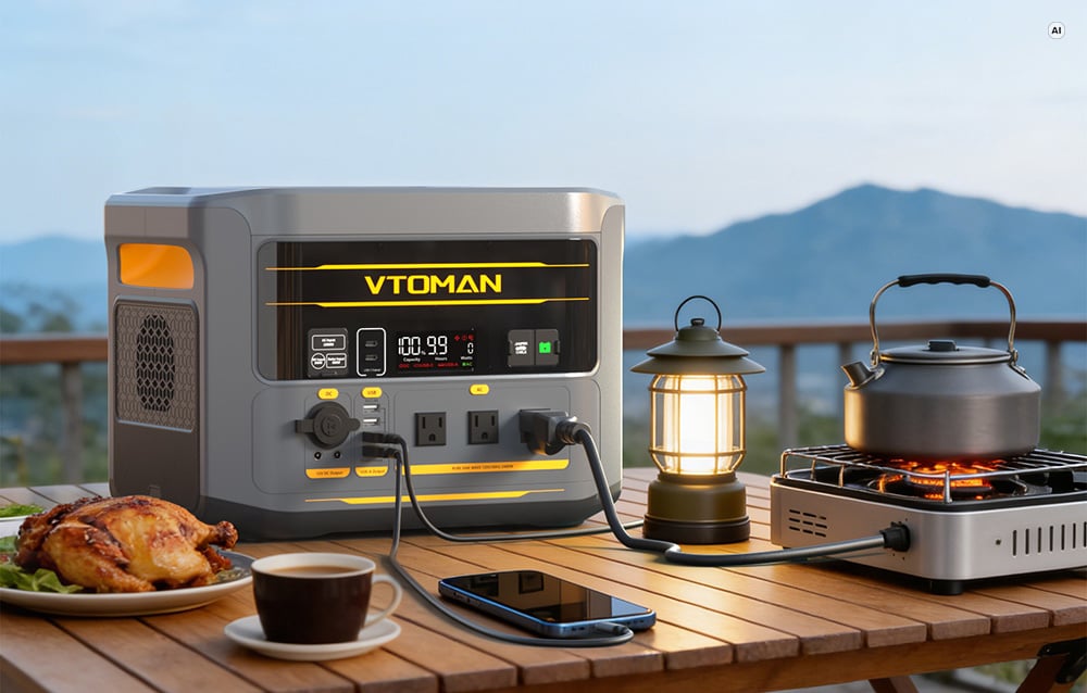 Portable power station VTOMAN FlashSpeed2400 2400W aprašymas - Prekės nuotrauka