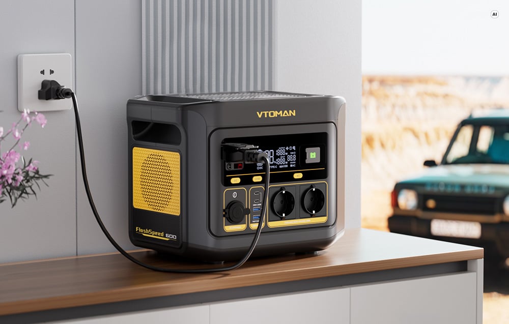 Portable Power Station VTOMAN FlashSpeed600 600W aprašymas - Prekės nuotrauka