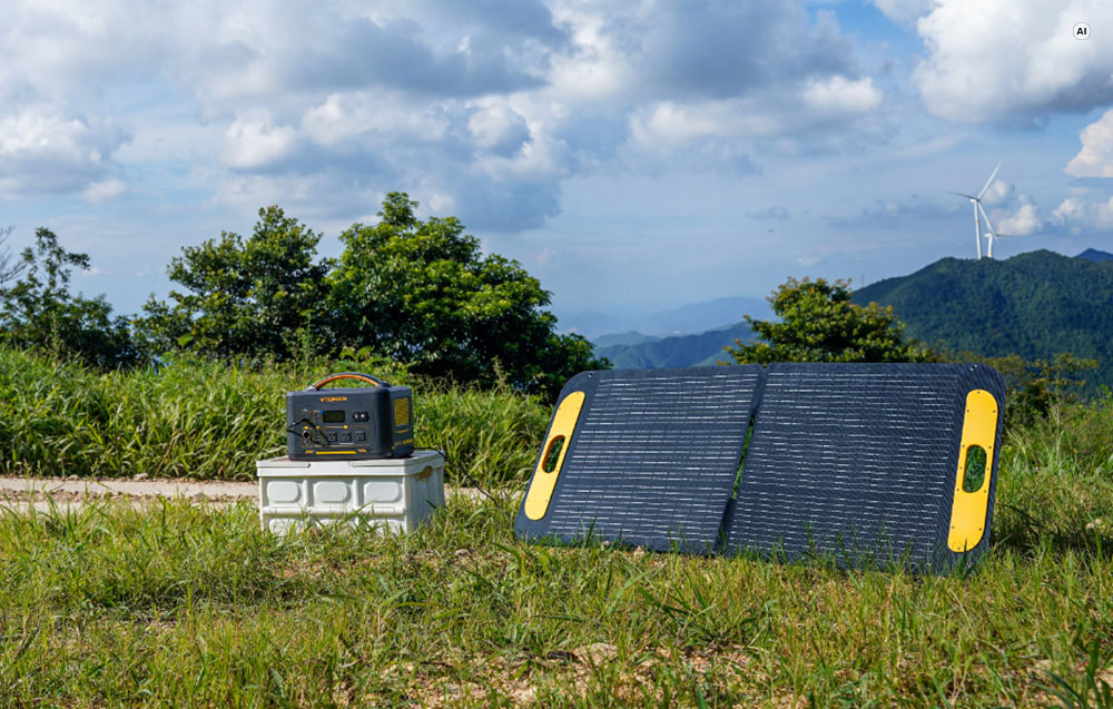 Portable solar panel VTOMAN VS110 110W aprašymas - Prekės nuotrauka