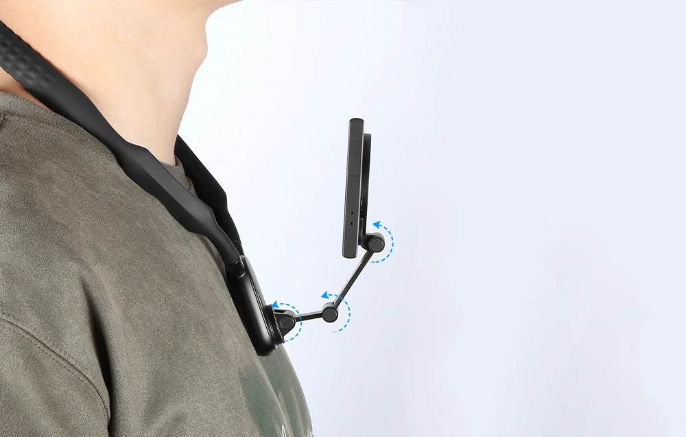 PULUZ POV kaklo juosta su laikikliu sportinėms kameroms ir telefonams (juoda) aprašymas - Prekės nuotrauka