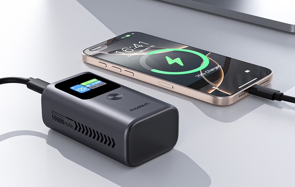 Power Bank Choetech B701 10000mAh PD30W (Pilkas) aprašymas - Prekės nuotrauka Power Bank Choetech B701 10000mAh PD30W (Pilkas) aprašymas - Prekės nuotrauka