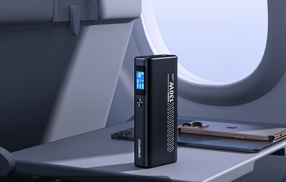 Power Bank Choetech B702 20000mAh PD100W 2C1A (Pilkas) aprašymas - Prekės nuotrauka