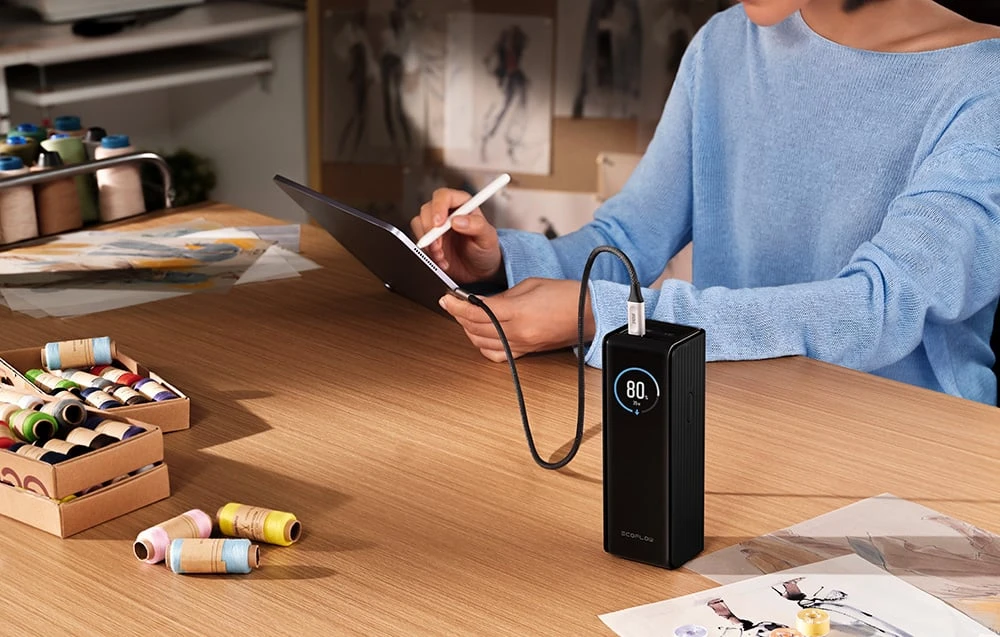 Išorinė baterija „EcoFlow RAPID“ 25000 mAh, 170 W aprašymas - Prekės nuotrauka Išorinė baterija „EcoFlow RAPID“ 25000 mAh, 170 W aprašymas - Prekės nuotrauka