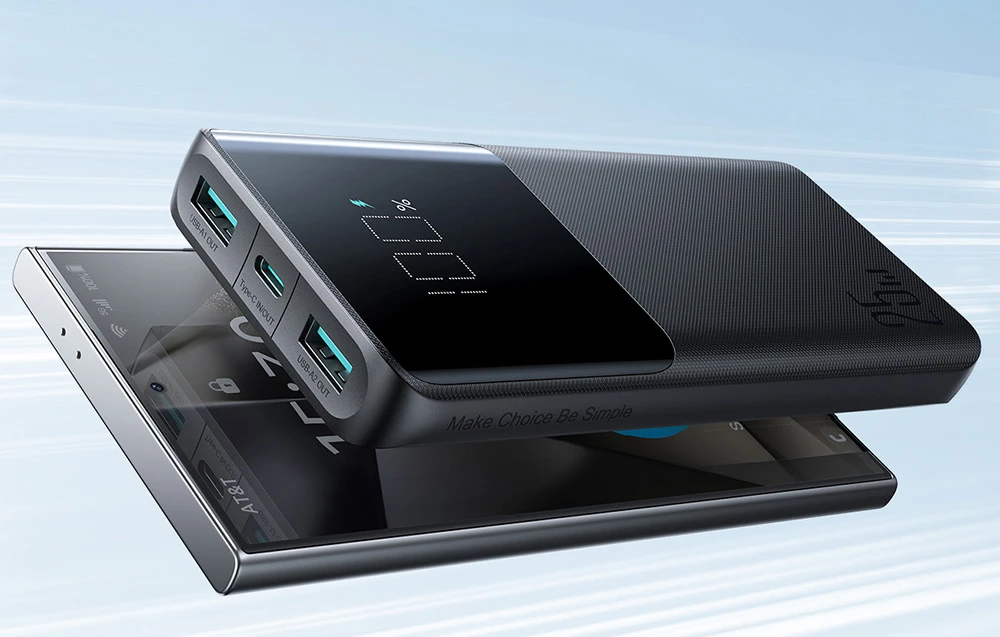 Išorinė baterija Power Bank Joyroom JR-PBF20 22.5W 10000mAh juoda aprašymas - Prekės nuotrauka Išorinė baterija Power Bank Joyroom JR-PBF20 22.5W 10000mAh juoda aprašymas - Prekės nuotrauka