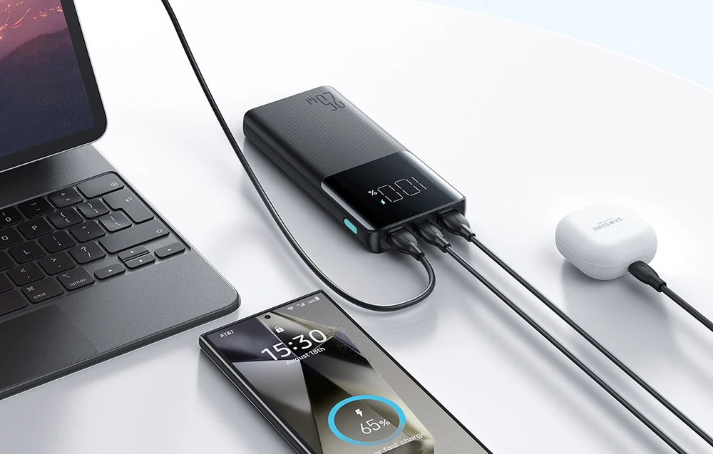 Išorinė baterija Power Bank Joyroom JR-PBF20 22.5W 10000mAh juoda aprašymas - Prekės nuotrauka Išorinė baterija Power Bank Joyroom JR-PBF20 22.5W 10000mAh juoda aprašymas - Prekės nuotrauka
