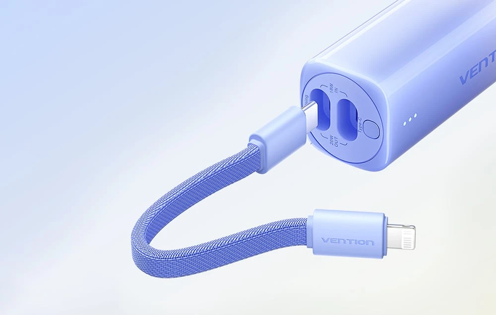 5000mAh „Vention FHWY0 20W“ nešiojama baterija + USB-C laidas su „Lightning“ jungtimi (geltona) aprašymas - Prekės nuotrauka 5000mAh „Vention FHWY0 20W“ nešiojama baterija + USB-C laidas su „Lightning“ jungtimi (geltona) aprašymas - Prekės nuotrauka