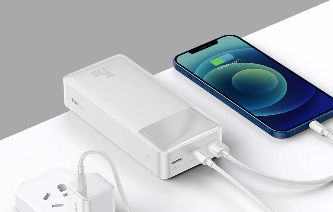 „Baseus Bipow Powerbank“, 30 000 mAh, 15 W (ax) aprašymas - Prekės nuotrauka „Baseus Bipow Powerbank“, 30 000 mAh, 15 W (ax) aprašymas - Prekės nuotrauka