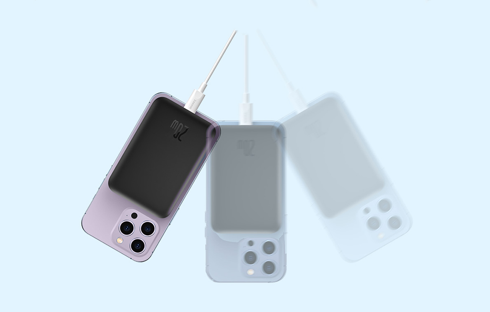 „Baseus Magnetic Mini Powerbank“, 10 000 mAh, 20 W (juoda) aprašymas - Prekės nuotrauka „Baseus Magnetic Mini Powerbank“, 10 000 mAh, 20 W (juoda) aprašymas - Prekės nuotrauka