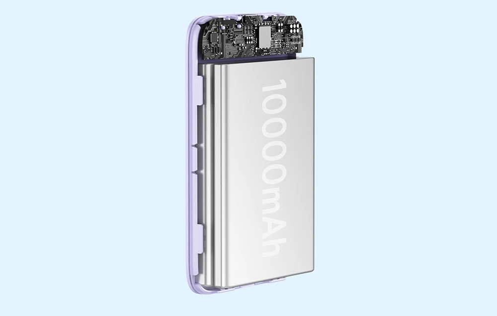 Powerbank Baseus Magnetic Mini 10000mAh 20W MagSafe (violetinė) aprašymas - Prekės nuotrauka Powerbank Baseus Magnetic Mini 10000mAh 20W MagSafe (violetinė) aprašymas - Prekės nuotrauka