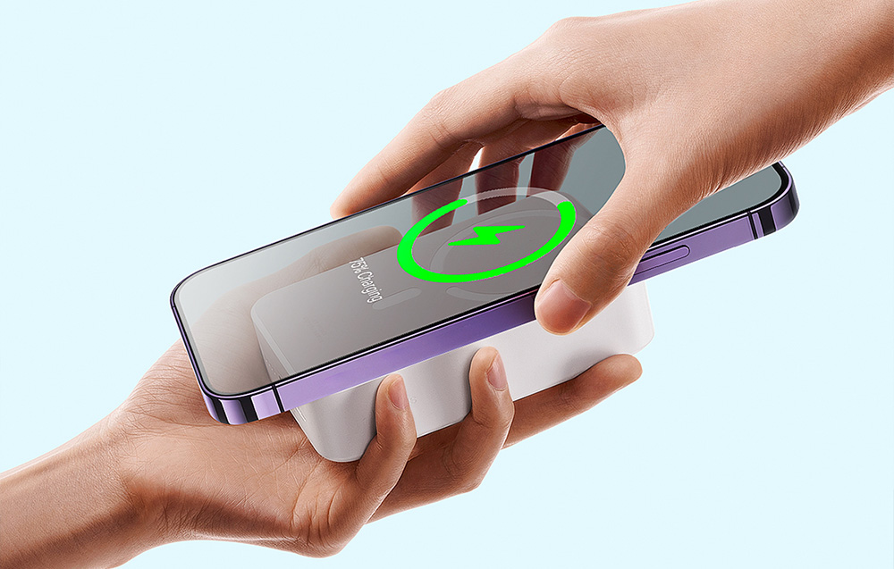 Baseus Magnetic Mini 20000mAh 20W MagSafe Powerbank - baltas aprašymas - Prekės nuotrauka