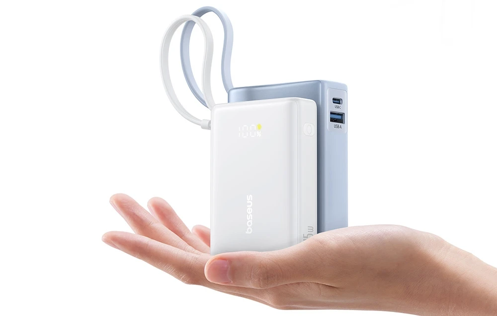 Baseus PicoGo Digital Ekranas 10000mAh 45W balta aprašymas - Prekės nuotrauka Baseus PicoGo Digital Ekranas 10000mAh 45W balta aprašymas - Prekės nuotrauka