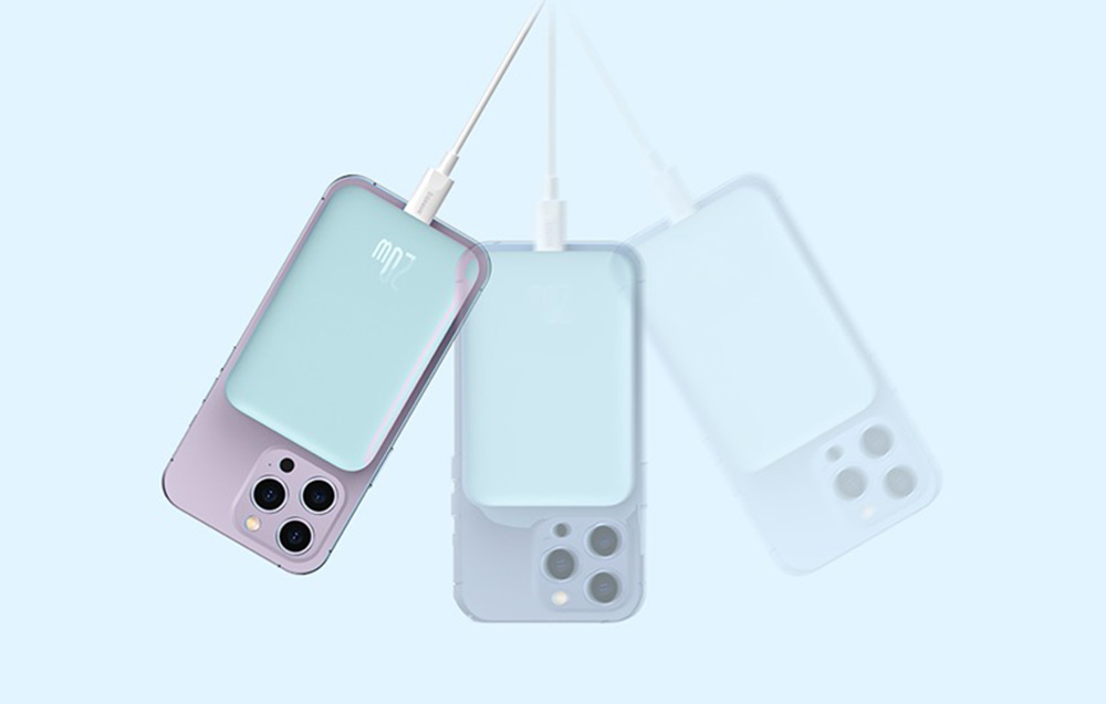 Powerbank mini Baseus 6000 mAh 20W (mėlynas) aprašymas - Prekės nuotrauka Powerbank mini Baseus 6000 mAh 20W (mėlynas) aprašymas - Prekės nuotrauka