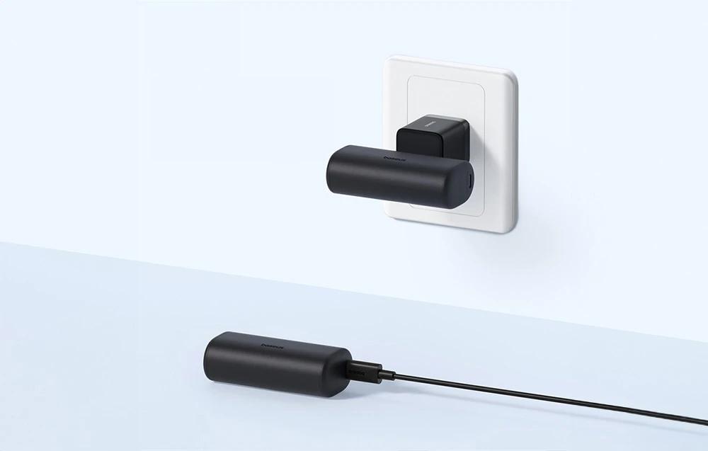 Powerbank OS-Baseus Compact IP 5000mAh 20W (juoda) aprašymas - Prekės nuotrauka Powerbank OS-Baseus Compact IP 5000mAh 20W (juoda) aprašymas - Prekės nuotrauka
