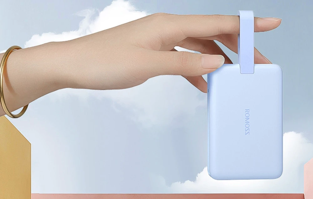 Powerbank Romoss WMS10 10000mAh 20W (mėlynas) aprašymas - Prekės nuotrauka Powerbank Romoss WMS10 10000mAh 20W (mėlynas) aprašymas - Prekės nuotrauka