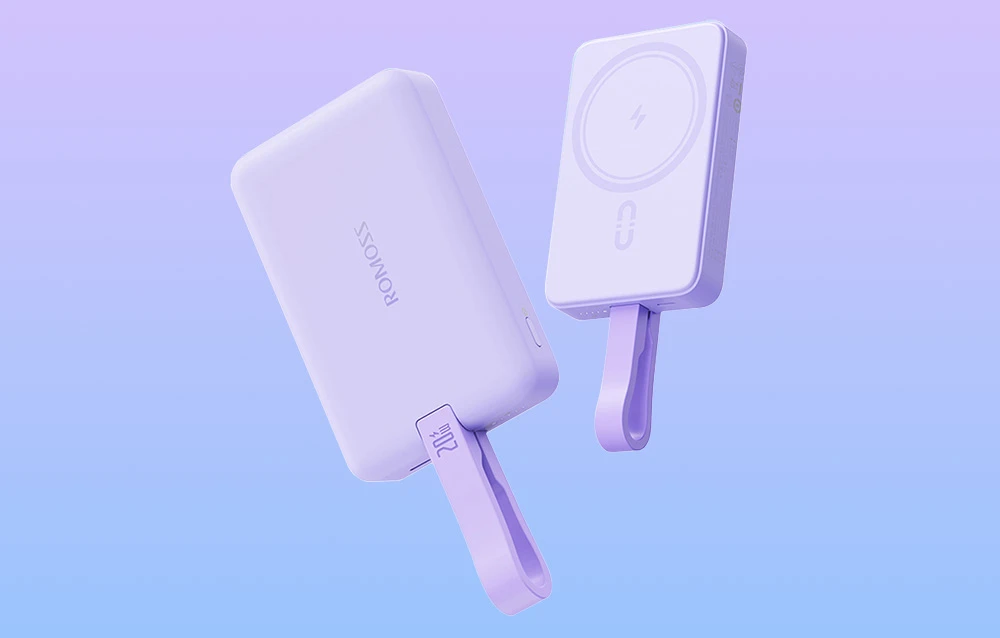 Powerbank Romoss WMS10 10000mAh 20W (violetinė) aprašymas - Prekės nuotrauka Powerbank Romoss WMS10 10000mAh 20W (violetinė) aprašymas - Prekės nuotrauka