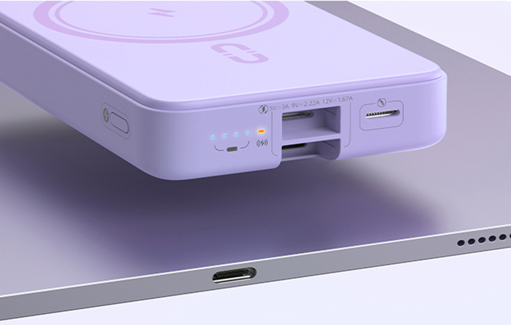 Powerbank Romoss WMS10 10000mAh 30W (violetinė) aprašymas - Prekės nuotrauka Powerbank Romoss WMS10 10000mAh 30W (violetinė) aprašymas - Prekės nuotrauka