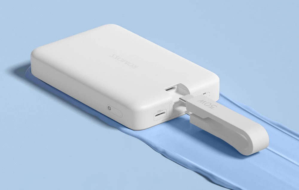 Powerbank Romoss WMS10 10000mAh 30W (baltas) aprašymas - Prekės nuotrauka Powerbank Romoss WMS10 10000mAh 30W (baltas) aprašymas - Prekės nuotrauka