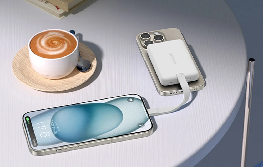 Powerbank Romoss WMS10 10000mAh 30W (baltas) aprašymas - Prekės nuotrauka Powerbank Romoss WMS10 10000mAh 30W (baltas) aprašymas - Prekės nuotrauka