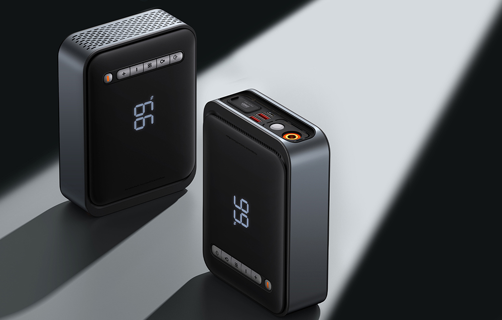 Išorinis akumuliatorius/starteris + kompresorius 2in1 Baseus Super Energy automobilinis Jump Starter, 8000mAh, 1000A USB - juodas aprašymas - Prekės nuotrauka
