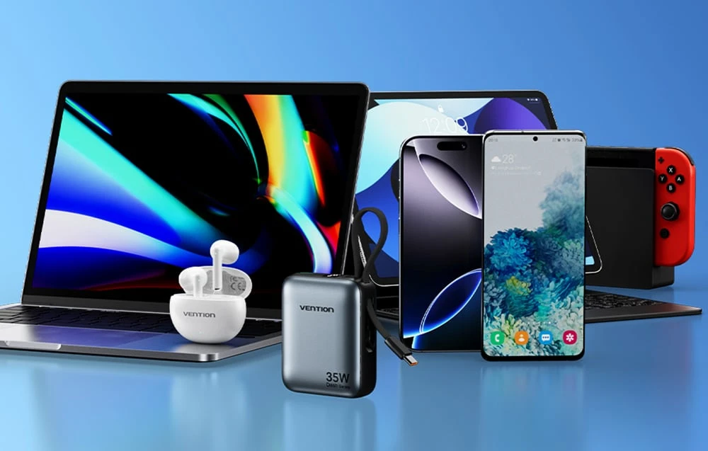 Powerbank Vention FHEH0 10000mAh 30W (Pilka) aprašymas - Prekės nuotrauka Powerbank Vention FHEH0 10000mAh 30W (Pilka) aprašymas - Prekės nuotrauka
