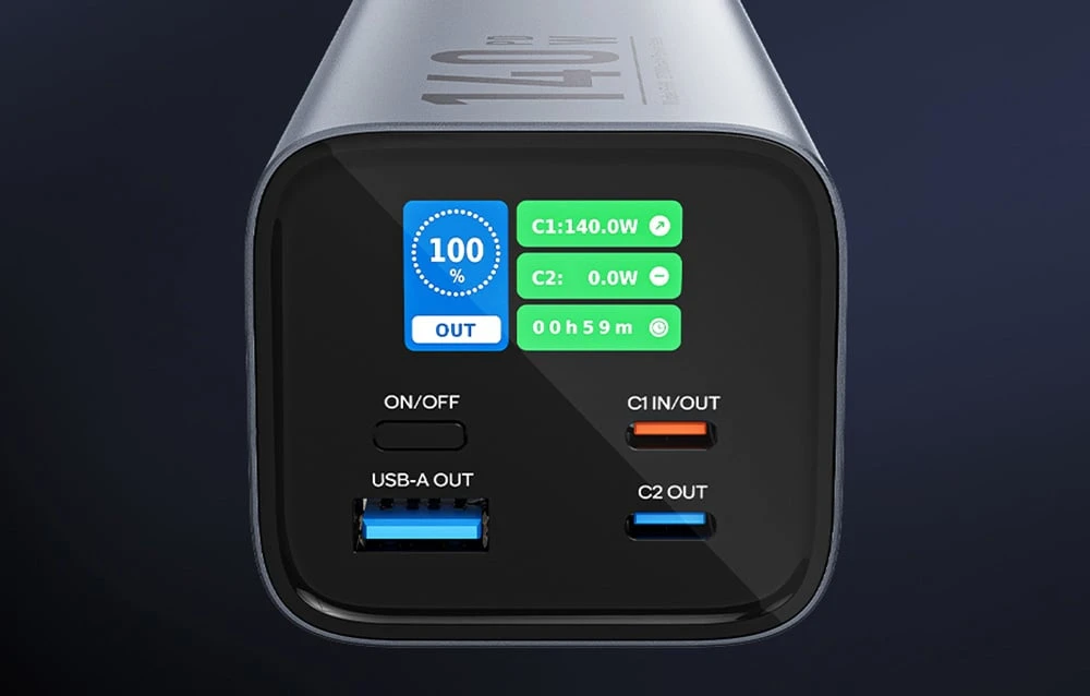 Vention 27000mAh 140W PD 3.1 + USB-C laidas 240W aprašymas - Prekės nuotrauka