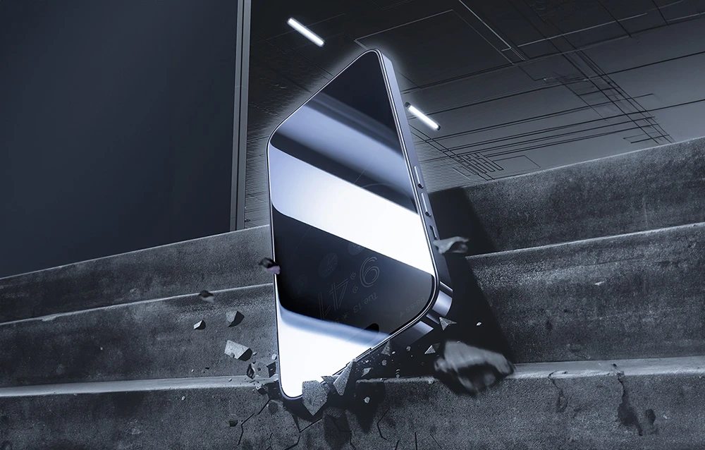 Privatumo apsauga grūdintas stiklas Baseus Diamond iPhone 15 Pro aprašymas - Prekės nuotrauka