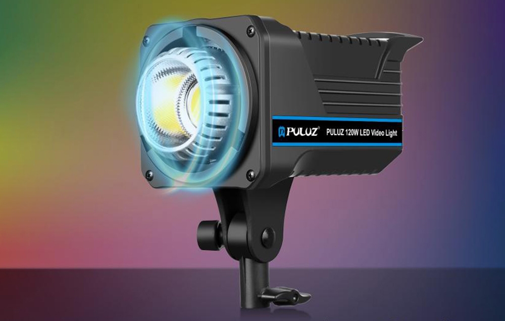 Puluz 120 W LED studijinis šviestuvas su spalvų temperatūros valdymu ir nuotolinio valdymo pultu aprašymas - Prekės nuotrauka