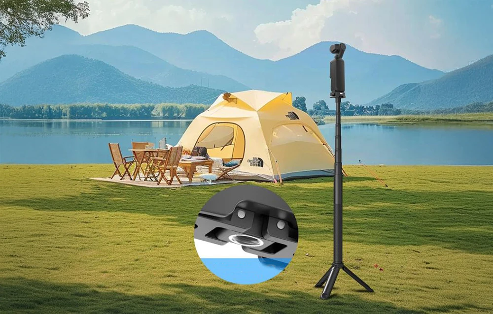 „Puluz“ adapteris su greito prijungimo įkrovimo adapteriu, skirtu „DJI Osmo Pocket 3“. aprašymas - Prekės nuotrauka