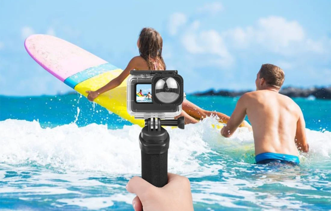 „Puluz“ plūdrumo laikiklis sporto kameroms (įskaitant „DJI Action 2“, „Osmo Action“) aprašymas - Prekės nuotrauka „Puluz“ plūdrumo laikiklis sporto kameroms (įskaitant „DJI Action 2“, „Osmo Action“) aprašymas - Prekės nuotrauka