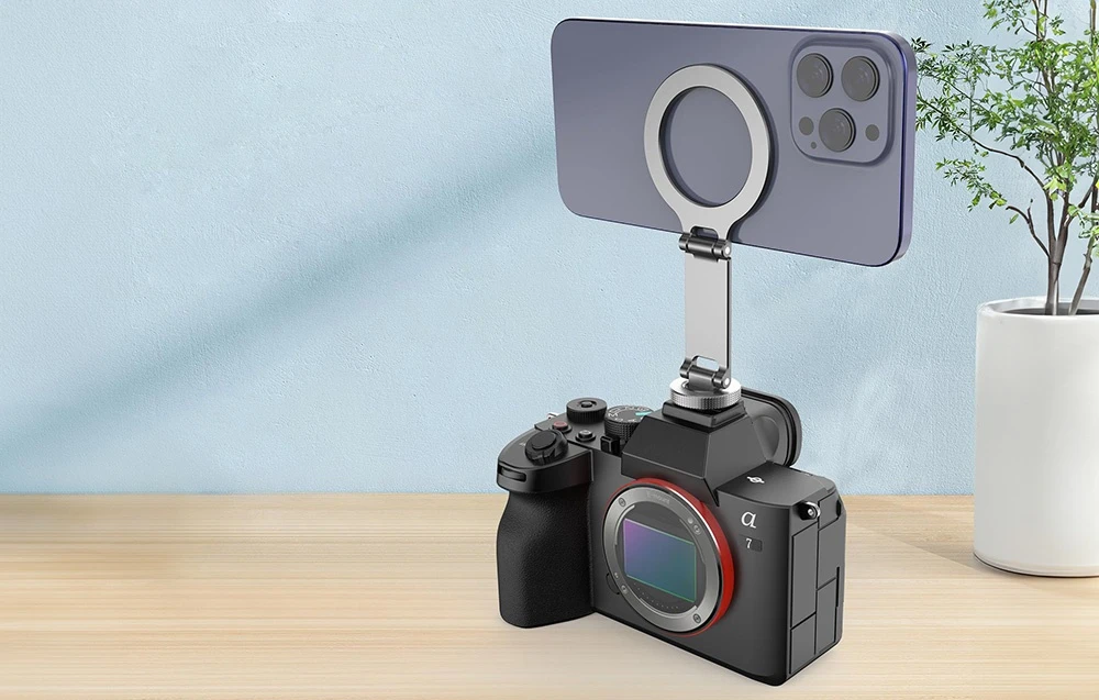 PULUZ camera phone holder PU3221H Pilkas aprašymas - Prekės nuotrauka PULUZ camera phone holder PU3221H Pilkas aprašymas - Prekės nuotrauka