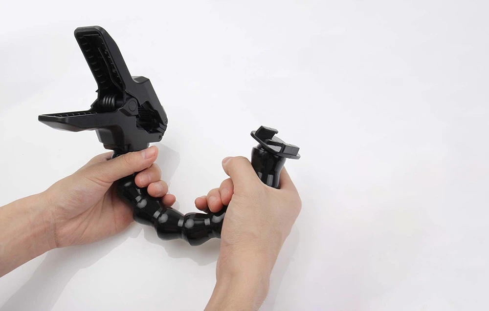 PULUZ laikiklis su spaustuku GOPRO, DJI Osmo Action, kitoms veiksmo kameroms aprašymas - Prekės nuotrauka PULUZ laikiklis su spaustuku GOPRO, DJI Osmo Action, kitoms veiksmo kameroms aprašymas - Prekės nuotrauka
