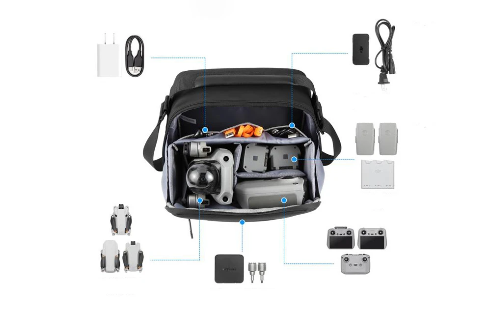 PULUZ DJI Mini / Osmo Pocket carrying case (juodas) aprašymas - Prekės nuotrauka PULUZ DJI Mini / Osmo Pocket carrying case (juodas) aprašymas - Prekės nuotrauka