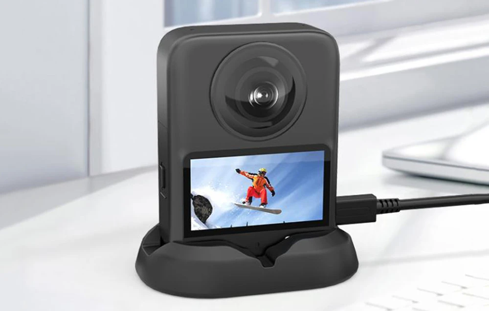 PULUZ DJI Osmo 360 silicone stand (juodas) aprašymas - Prekės nuotrauka