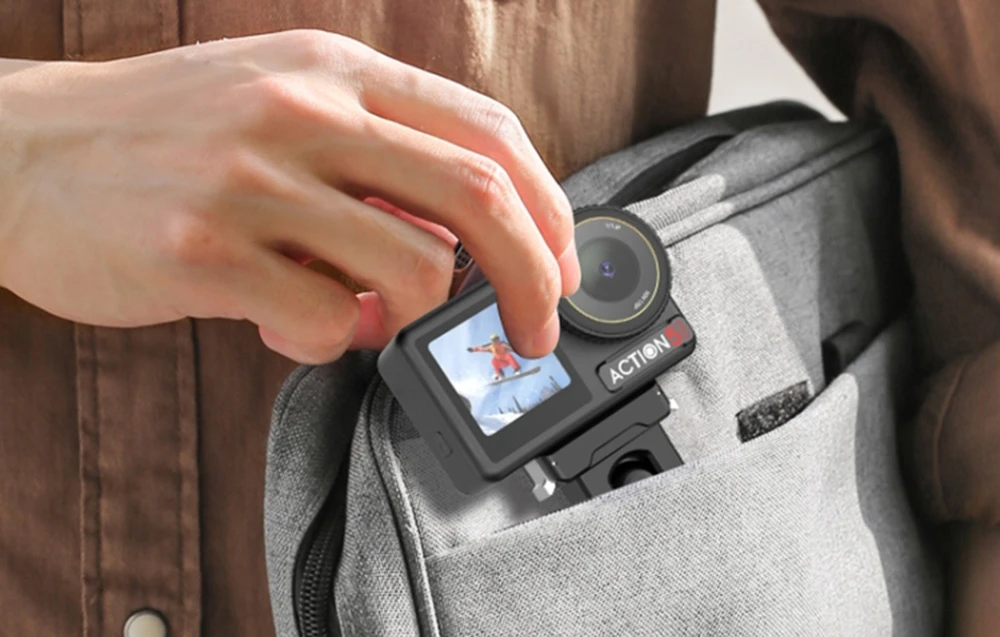 PULUZ Gimbal for DJI Osmo Action 5 Pro / 4 / 3 (juodas) aprašymas - Prekės nuotrauka
