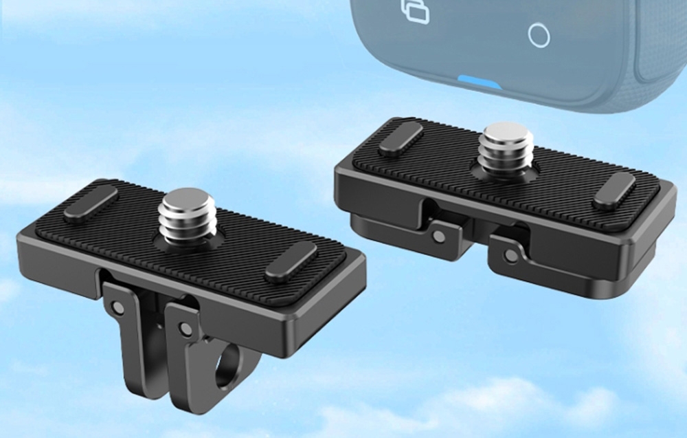 PULUZ holder for Insta360 X4 juodos spalvos aprašymas - Prekės nuotrauka