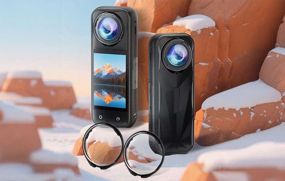 Puluz objektyvo dangtelis, skirtas Insta360 X5 (skaidrus) aprašymas - Prekės nuotrauka