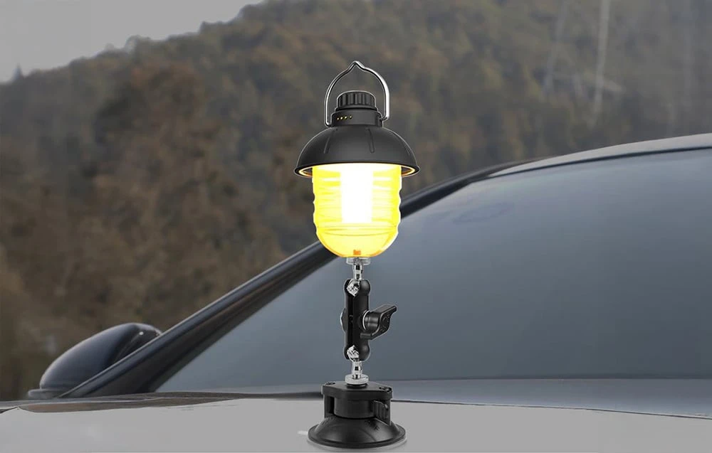 PULUZ Magic Arm Tripod Suction Cup Holder (Juodas) aprašymas - Prekės nuotrauka